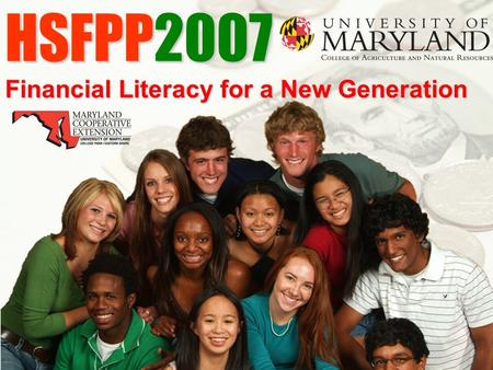 HSFPP2007 Financial Literacy for a New Generation.