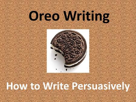 How to Write Persuasively