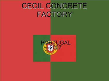 CECIL CONCRETE FACTORY