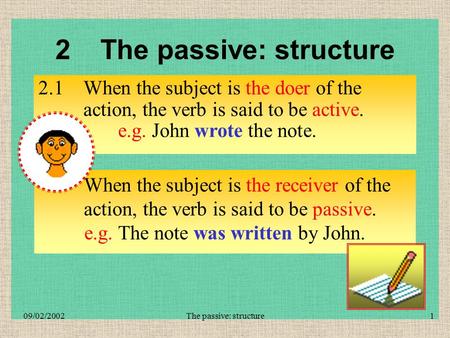 2 The passive: structure