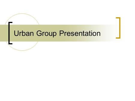 Urban Group Presentation. Commitment and Leadership Legislate Policies Increase Allocation Sanitation Champions at different levels Sanitation as a separate.