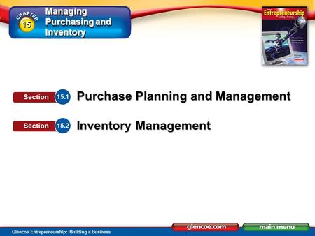 Section Objectives Describe the importance of planning purchases.