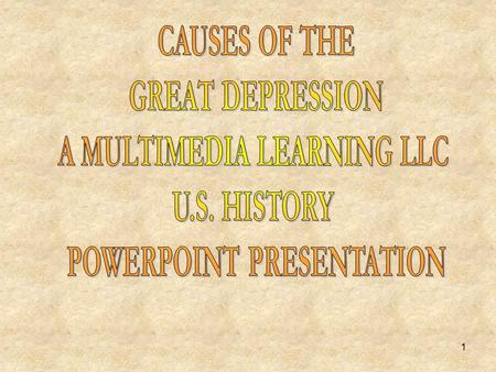 1 2  Unequal Distribution of Wealth  High Tariffs and War Debts  Overproduction in Industry and Agriculture  1928 Presidential Election  Farm crisis.