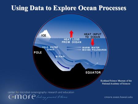 Using Data to Explore Ocean Processes Koshland Science Museum of the National Academy of Sciences.