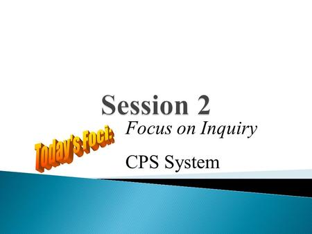 Focus on Inquiry CPS System.  Blogs  Class Wiki  CPS—Classroom Performance Systems ◦ Break  Syllabus Updates  Focus on Inquiry ◦ What is an inquiry.