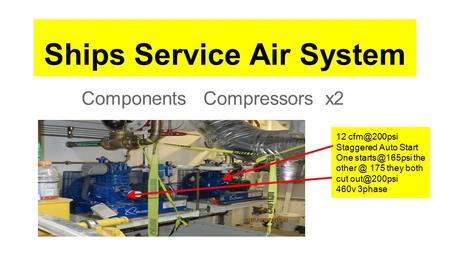 Ships Service Air System