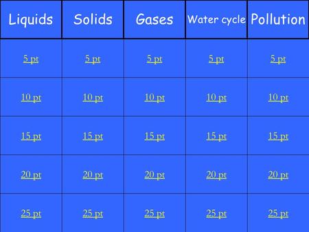 10 pt 15 pt 20 pt 25 pt 5 pt 10 pt 15 pt 20 pt 25 pt 5 pt 10 pt 15 pt 20 pt 25 pt 5 pt 10 pt 15 pt 20 pt 25 pt 5 pt 10 pt 15 pt 20 pt 25 pt 5 pt LiquidsSolidsGases.