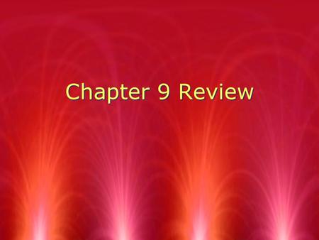 Chapter 9 Review. Hydrochloric acid and sodium hydroxide yields sodium chloride and water. HCl + NaOH ---> NaCl + H 2 0 Double Replacement Hydrochloric.