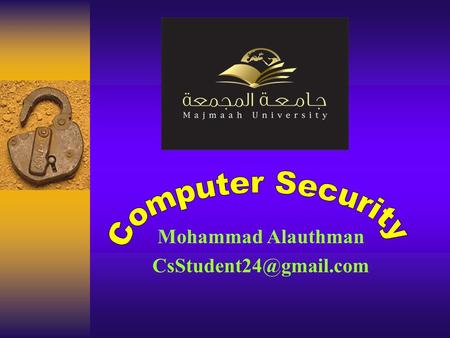 Mohammad Alauthman 1/22/20162 This 3-credit first course for computer science & IT majors, which provides students the basic understanding.