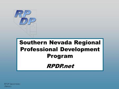 Southern Nevada Regional Professional Development Program