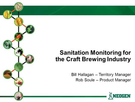 Sanitation Monitoring for the Craft Brewing Industry