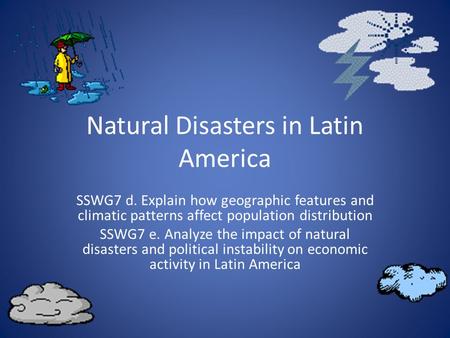 Natural Disasters in Latin America