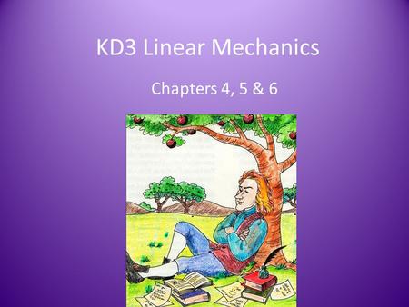 KD3 Linear Mechanics Chapters 4, 5 & 6. Force Force- A push or pull which can change an object’s state of rest or motion (if the force is unbalanced)