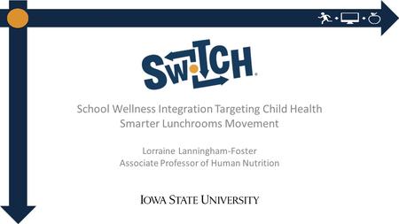 School Wellness Integration Targeting Child Health Smarter Lunchrooms Movement Lorraine Lanningham-Foster Associate Professor of Human Nutrition.