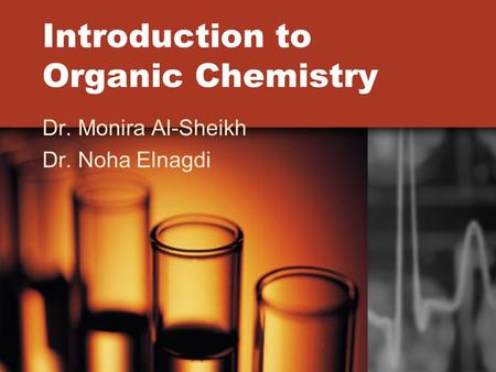 Introduction to Organic Chemistry