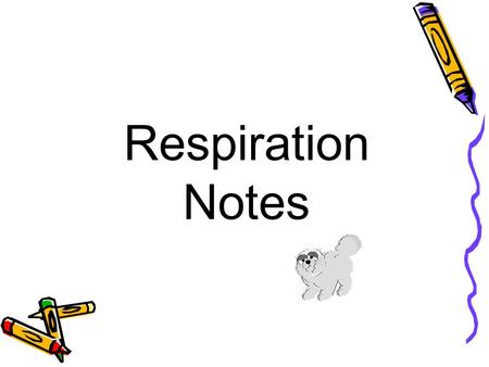 Respiration Notes.