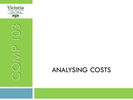 ANALYSING COSTS COMP 103. RECAP  ArrayList: add(), ensuring capacity, iterator for ArrayList TODAY  Analysing Costs 2 RECAP-TODAY.