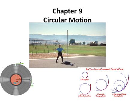 Chapter 9 Circular Motion. Axis: The straight line about which rotation takes place Rotation: Spin, when an object turns about an internal axis Revolution: