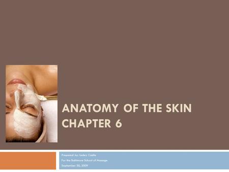 Anatomy of the Skin Chapter 6