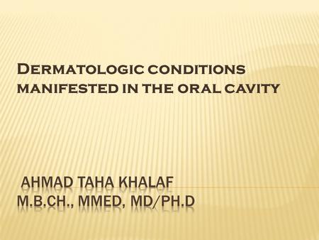 AHMAD TAHA KHALAF m.b.ch., MMED, MD/PH.D