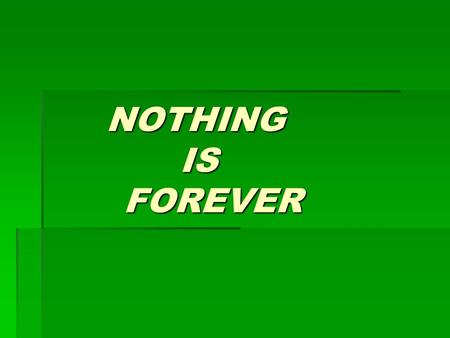 NOTHING IS FOREVER NOTHING IS FOREVER. WE CAN’T DRINK THIS WATER WE CAN’T DRINK THIS WATER.