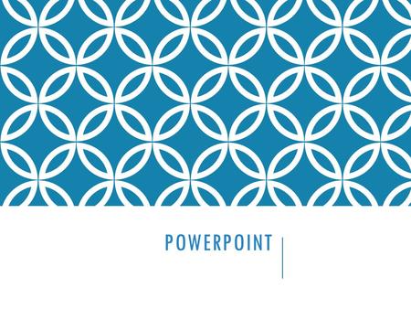 POWERPOINT. Presentation Software - A type of software (like PowerPoint) that is used to create professional presentations that are usually shown using.