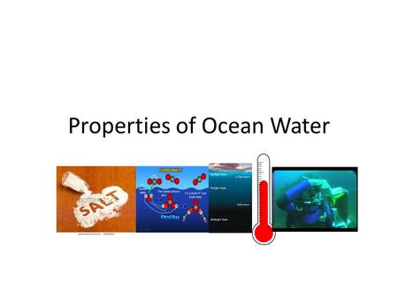 Properties of Ocean Water