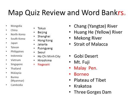 Map Quiz Review and Word Bankrs15