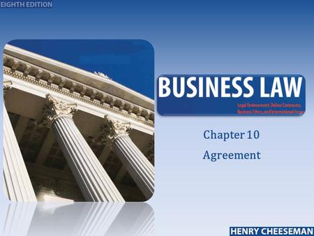 25-1 Chapter 10 Agreement. Introduction  Contracts are voluntary agreements between the parties  One party makes an offer that is accepted by the other.