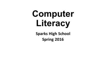 Sparks High School Spring 2016