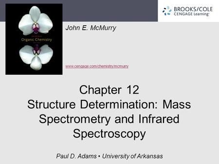 Why this Chapter? Finding structures of new molecules synthesized is critical To get a good idea of the range of structural techniques available and how.