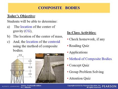 COMPOSITE BODIES Today’s Objective: