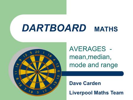 AVERAGES - mean,median, mode and range