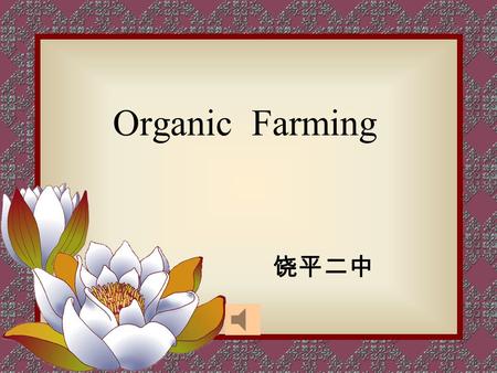 Organic Farming 饶平二中. Revision.(personal information) Name: Nationality: Born: Occupation: Education: Dream: Yuan Longping Chinese in 1931; in a poor.