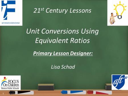 Unit Conversions Using Equivalent Ratios