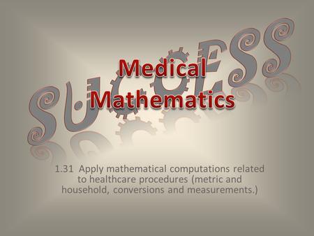 Success Medical Mathematics