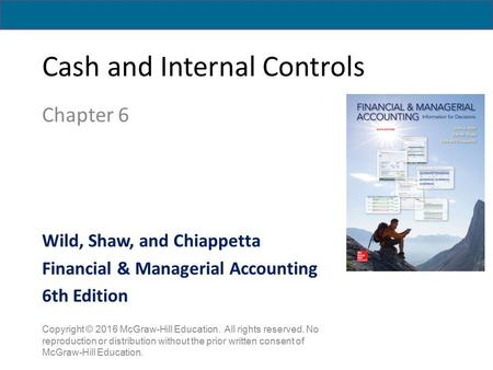 Cash and Internal Controls