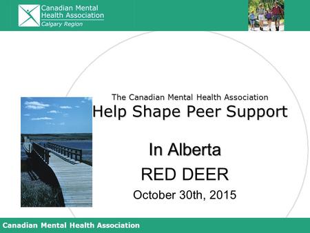 The Canadian Mental Health Association Help Shape Peer Support