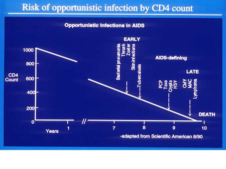 Tuberculosis as a cause of death in HIV + patients in Africa: autopsy Autopsies on 108 HIV+ patients in Botswana (selected) Cause of death: Tuberculosis37%