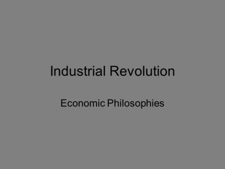 Industrial Revolution