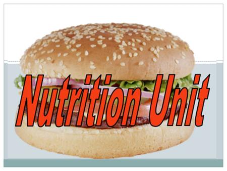 In the U.S. there has been: -a 200% increase in overweight children since late 1960’s -15% of American children are overweight -61% of American adults.