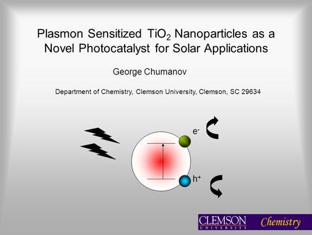 Department of Chemistry, Clemson University, Clemson, SC 29634