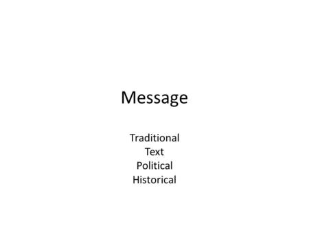 Message Traditional Text Political Historical. The Message of The Cross God’s Solution To Man’s Sin.