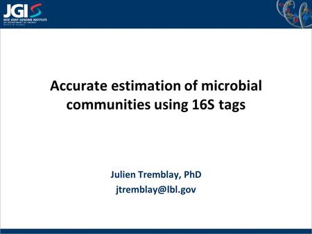 Accurate estimation of microbial communities using 16S tags