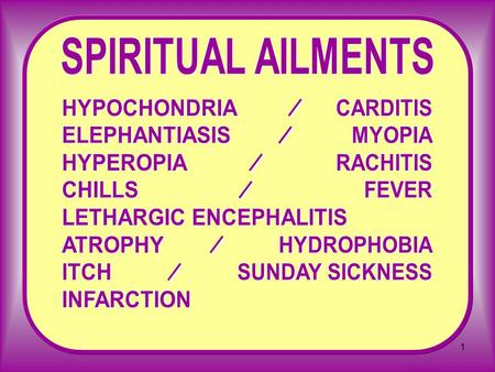 1. 2 ANEURYSM  A weakness in the wall of a blood vessel.  Can become progressively weaker and rupture.  Spiritually, an aneurysm is a weakening in.