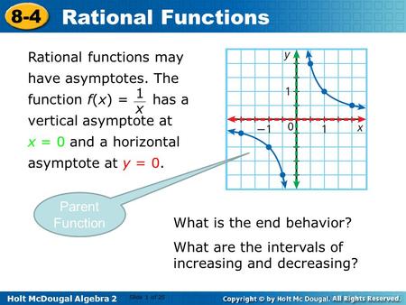 What is the end behavior?