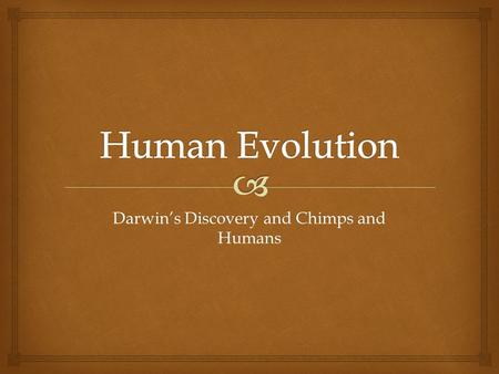 Darwin’s Discovery and Chimps and Humans.   BI.7 a. Students know why natural selection acts on the phenotype rather than the genotype of an organism.