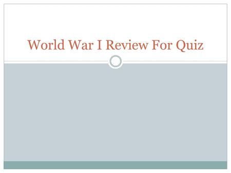 World War I Review For Quiz. In the Senate, the main criticism of the League of Nations was that it would a. not be located in the United States. b. be.