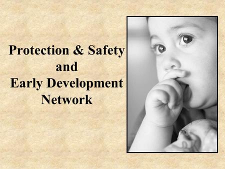 Protection & Safety and Early Development Network.