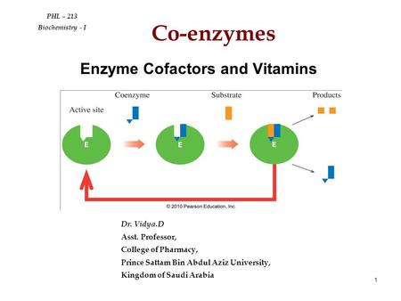 Enzyme Cofactors and Vitamins